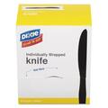 Dixie Food Service Dxe Wrapped Cutlery Knife- Black KM5W540